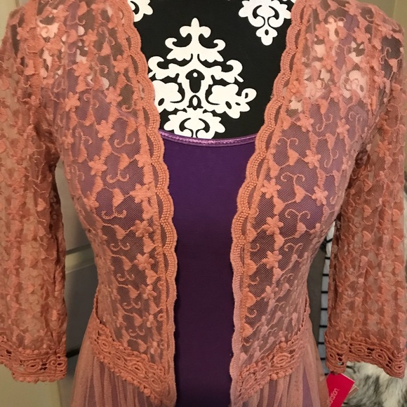 NEW w/tags - Xhilaration XS boho cardigan type top - Picture 3 of 7